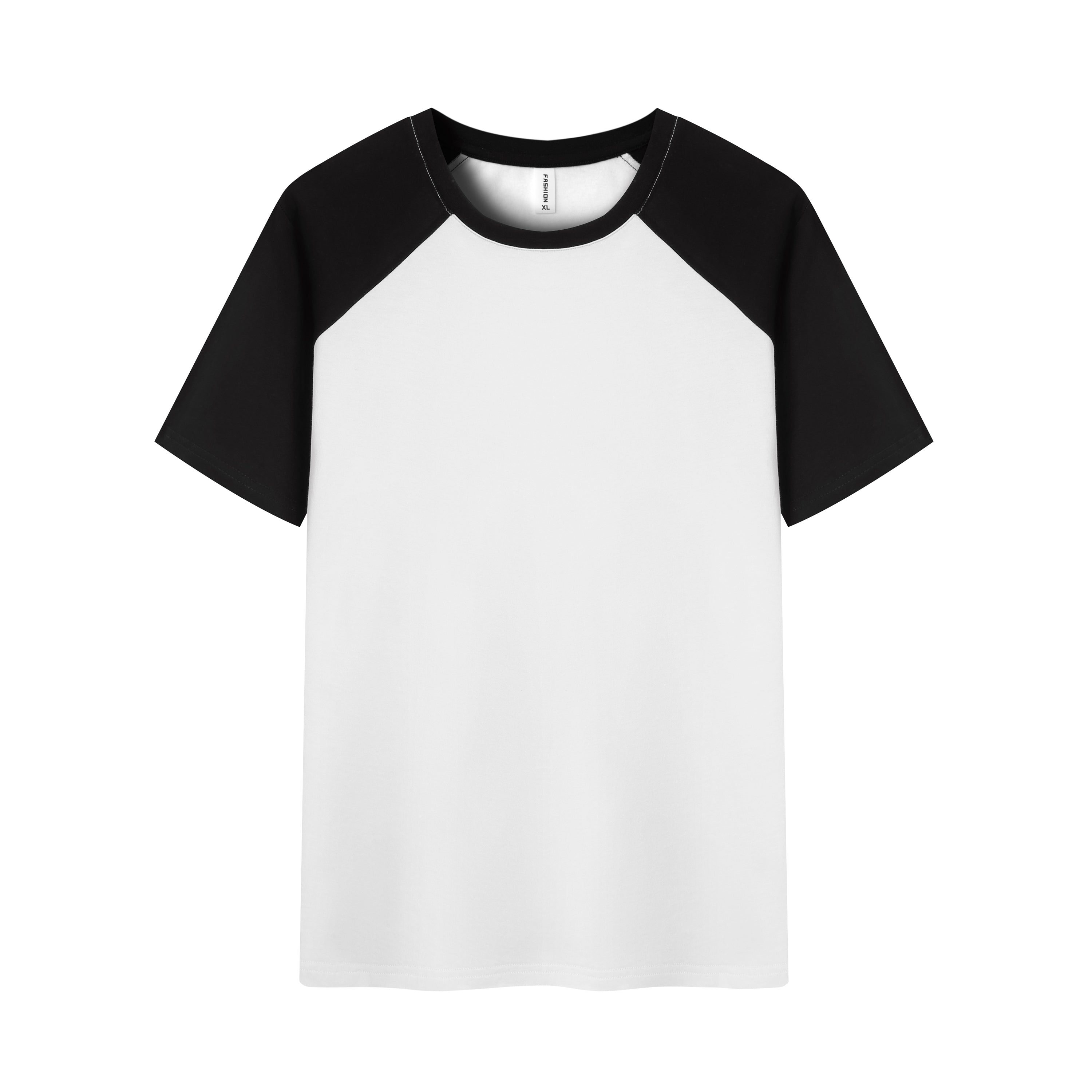 Unisex Color Block T-Shirts – Casual Short Sleeve Solid Tops, Summer Tees