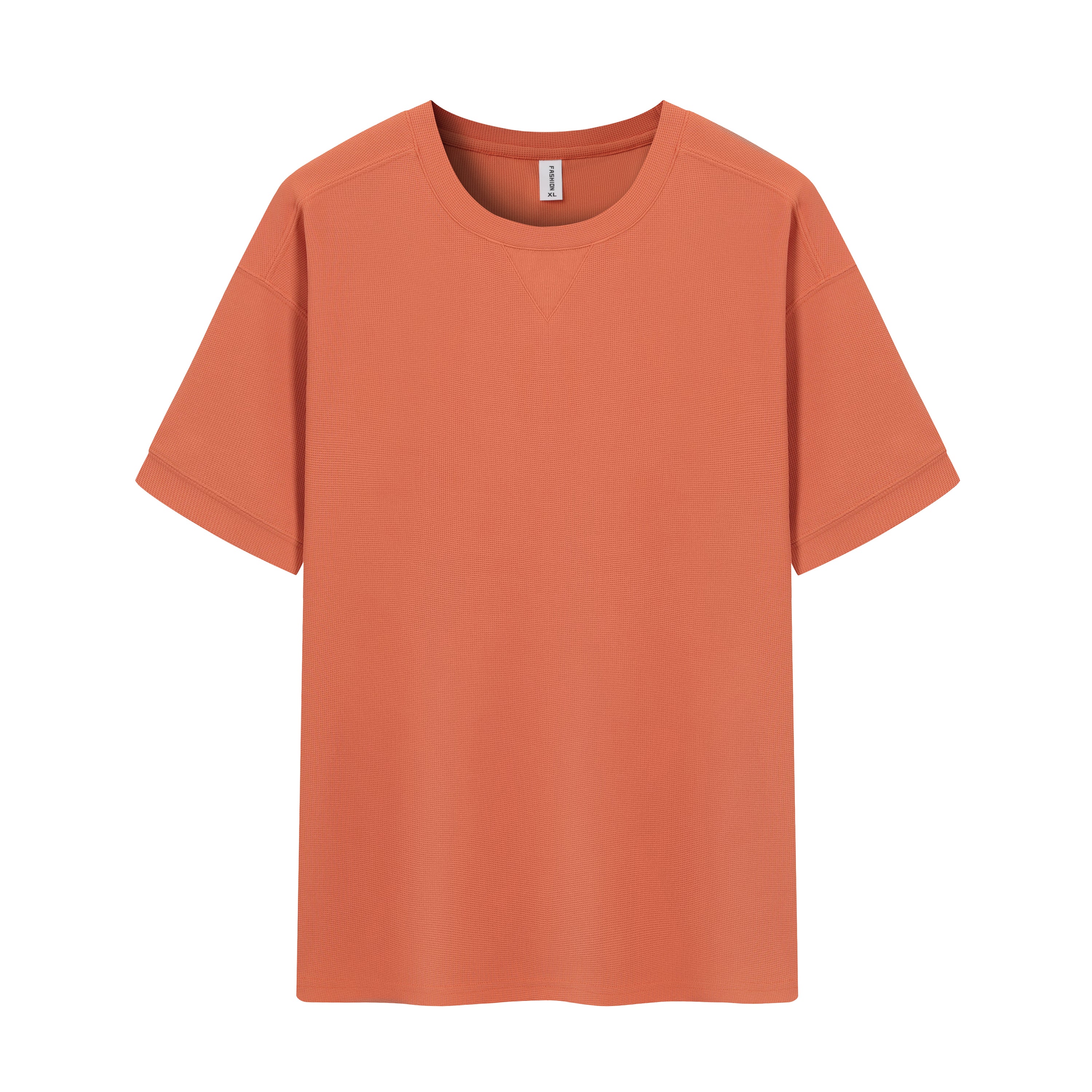 Dropped Shoulder Waffle Knit Tee