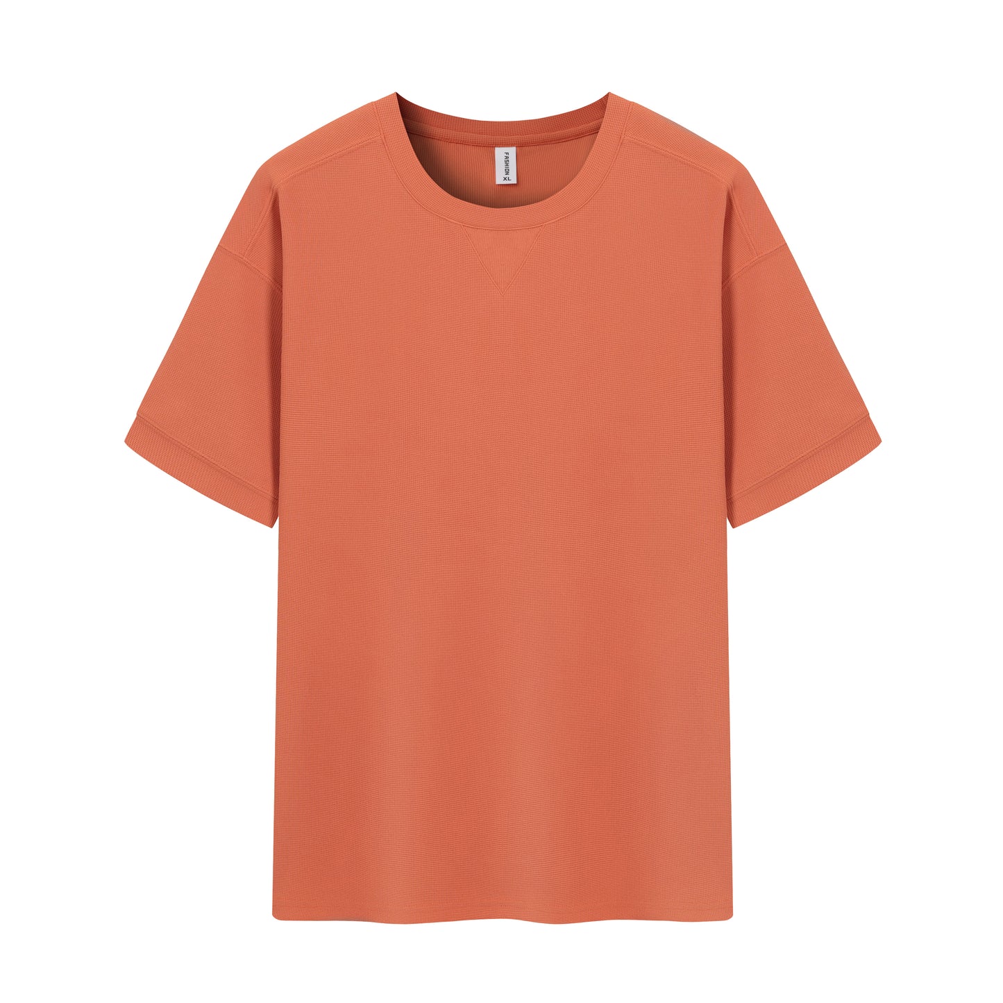 Dropped Shoulder Waffle Knit Tee