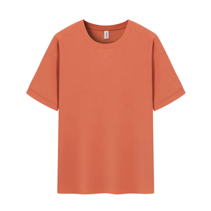 Dropped Shoulder Waffle Knit Tee