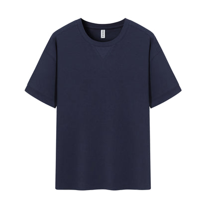 Dropped Shoulder Waffle Knit Tee