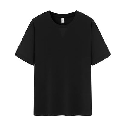 Dropped Shoulder Waffle Knit Tee