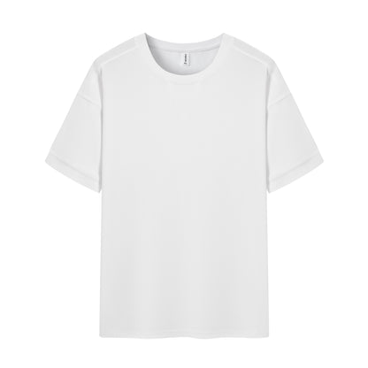 Dropped Shoulder Waffle Knit Tee