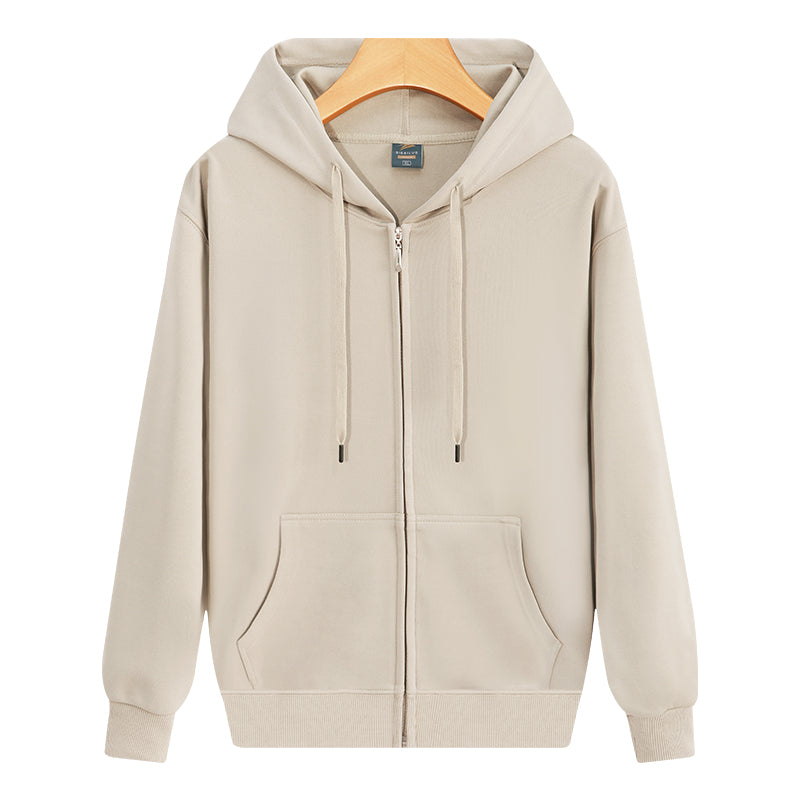 Men's Classic Zip Up Hooded Sweatshirt Jacket Casual Fleece Hoodie