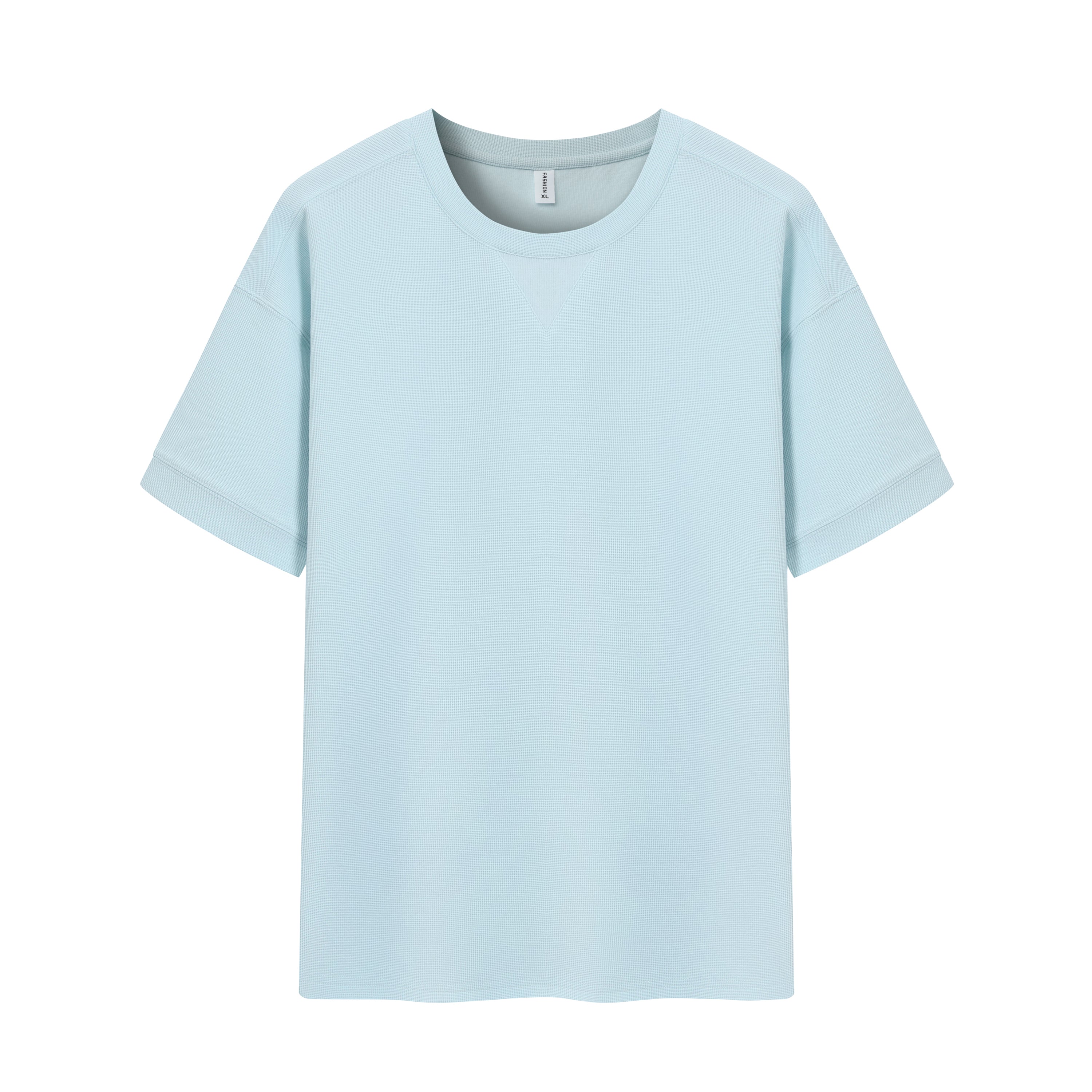 Dropped Shoulder Waffle Knit Tee