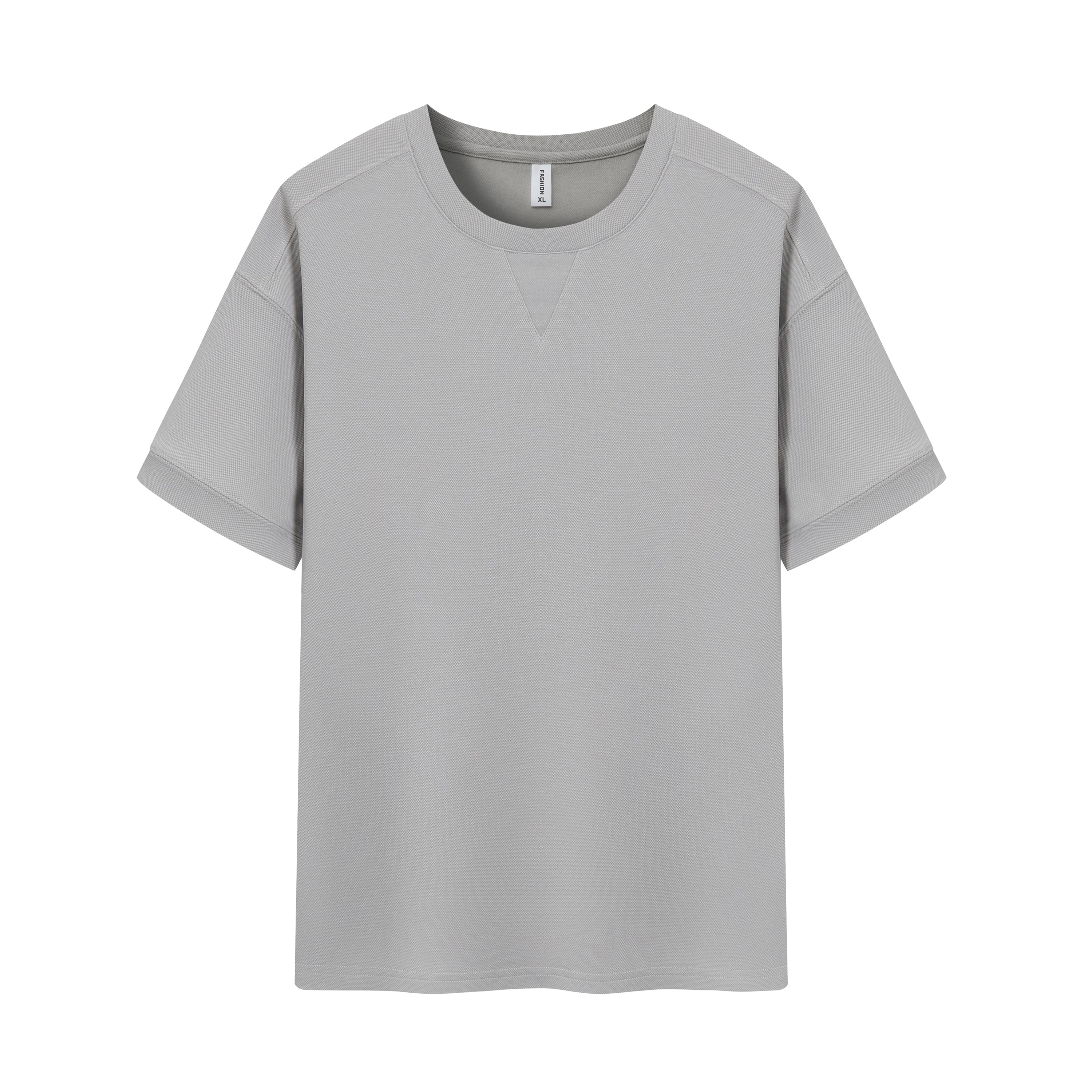 Dropped Shoulder Waffle Knit Tee