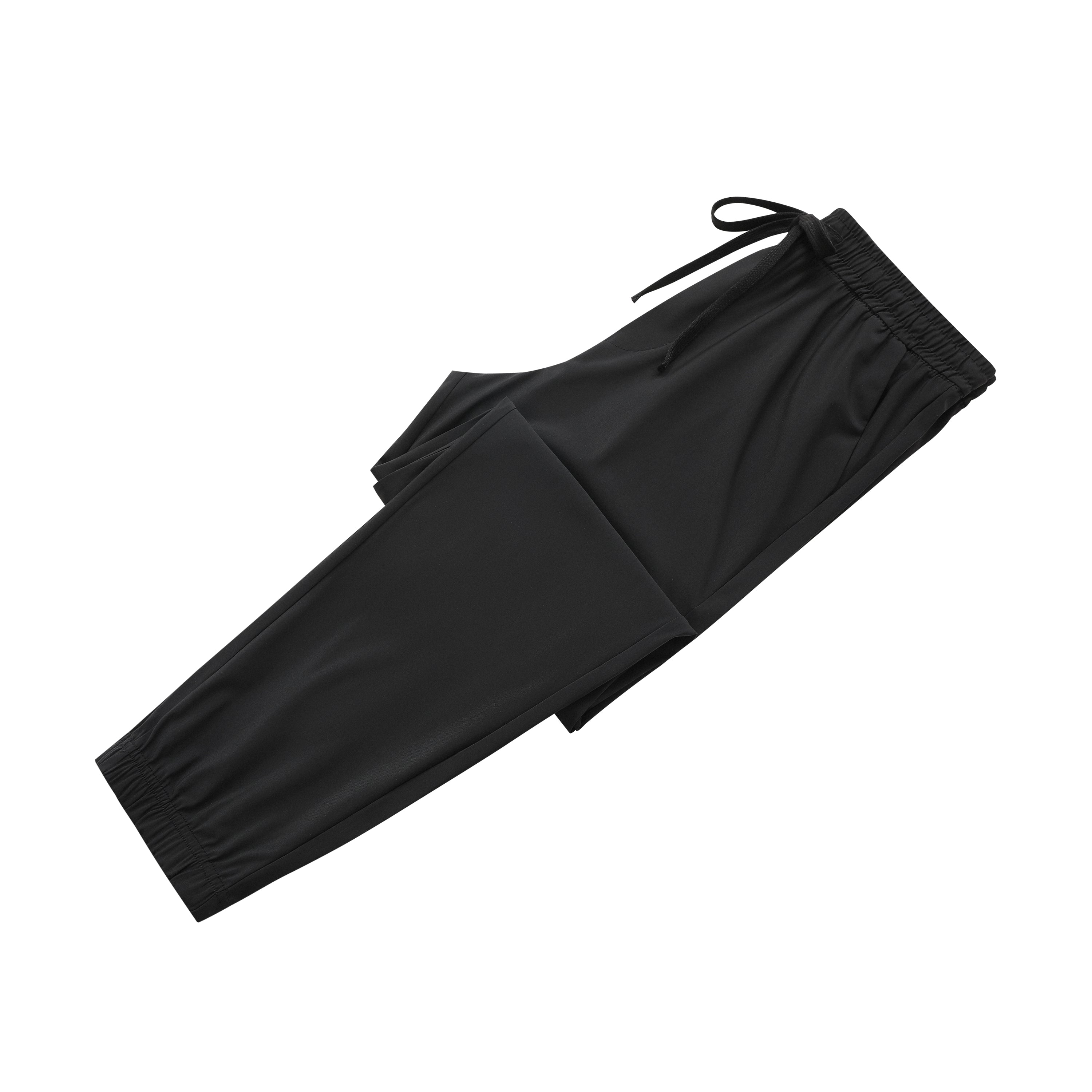 Men's Ice Silk Hiking Quick-Dry Pants – Elastic Waist & Cuffed Ankles