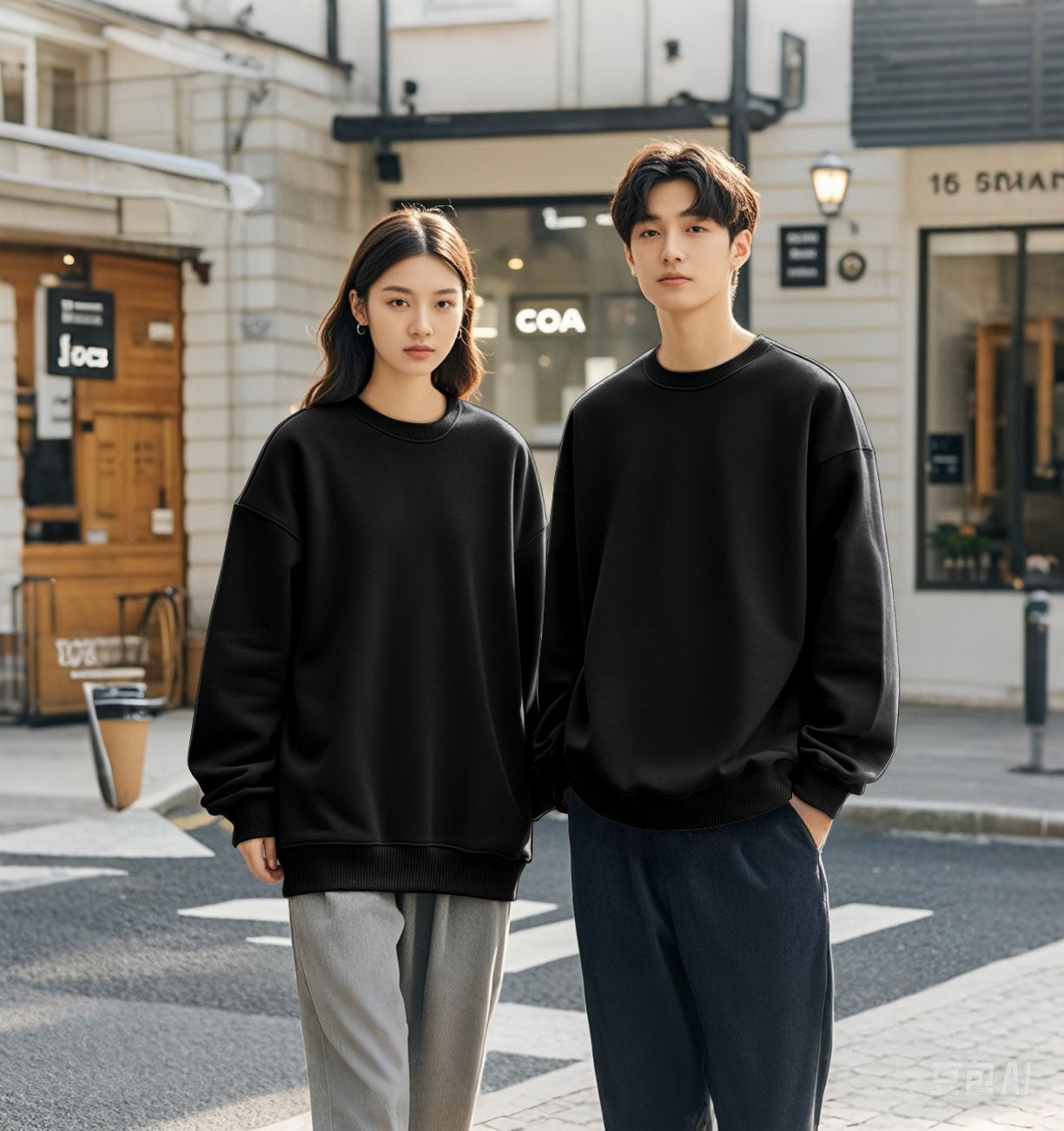 Men's Classic Fleece Crew Neck Sweatshirt Pullover (XS-6XL, Customizable, Available in Big & Tall)