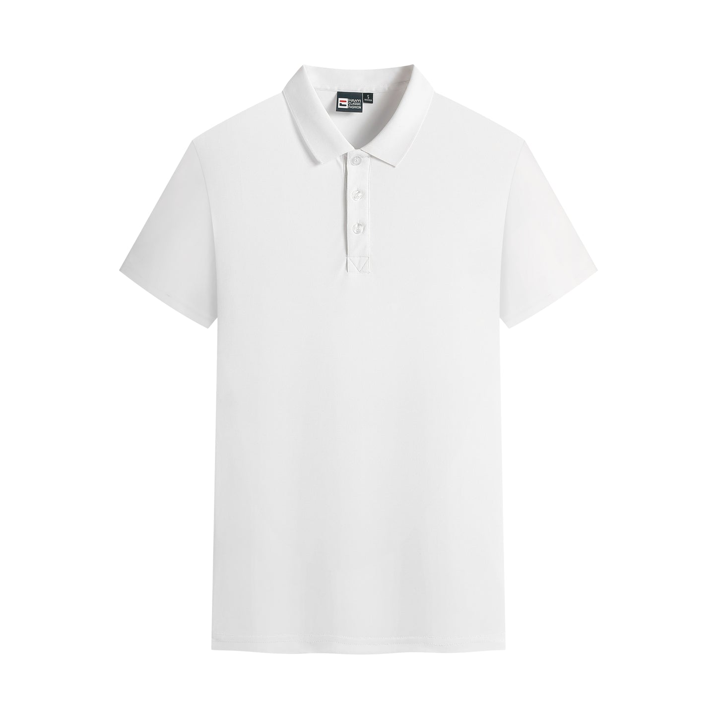 Unisex Short Sleeve Polo Shirt – Cotton Blend, Three Button Closure, Regular Fit