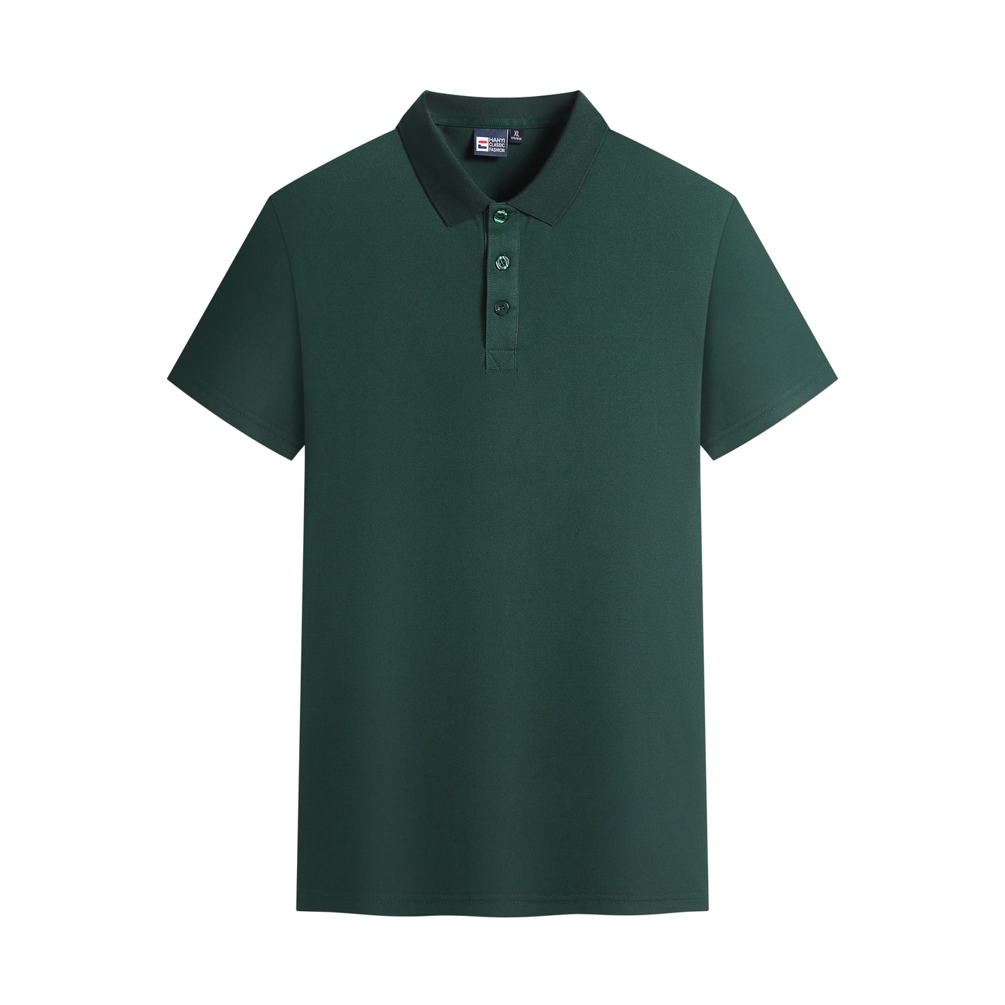 Unisex Short Sleeve Polo Shirt – Cotton Blend, Three Button Closure, Regular Fit