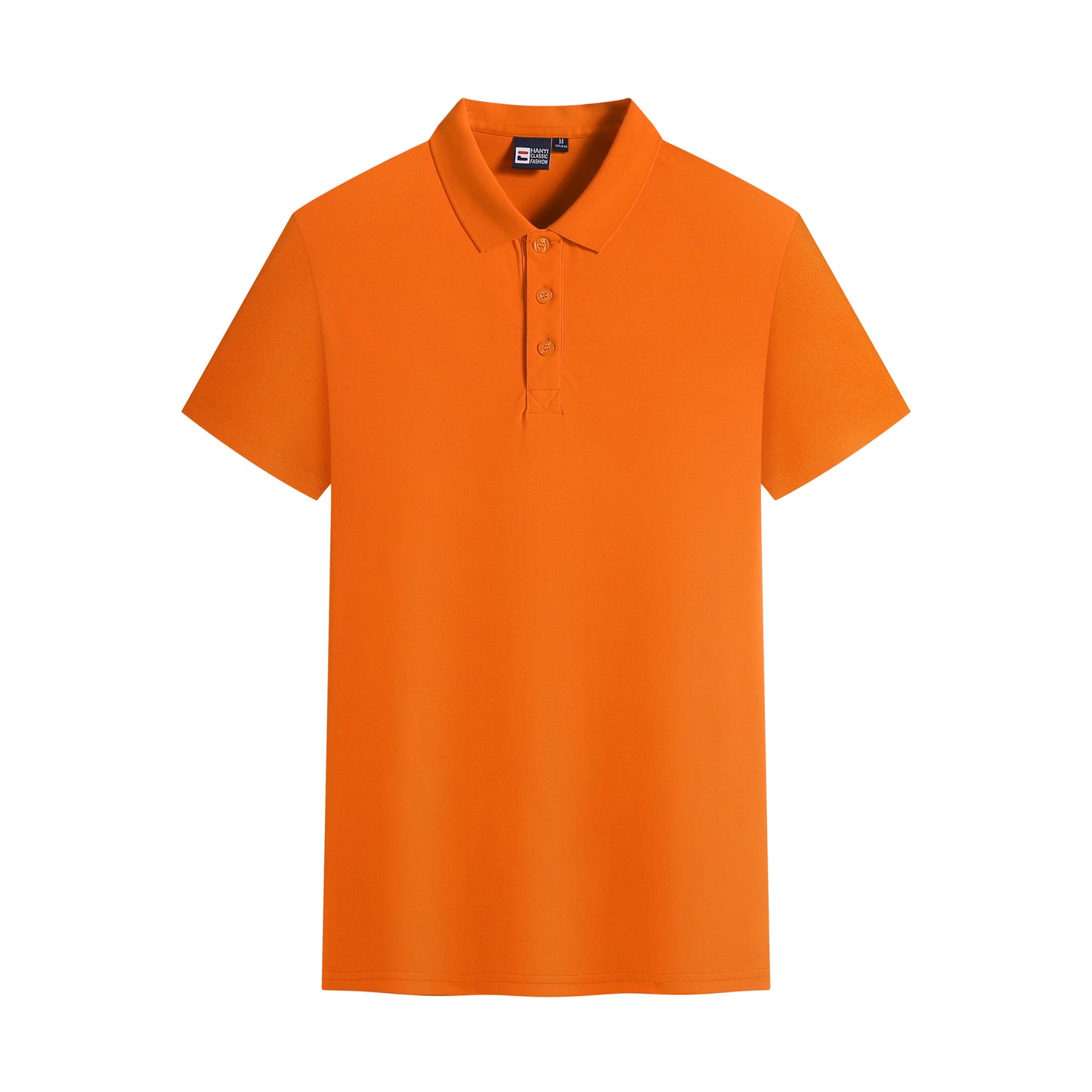 Unisex Short Sleeve Polo Shirt – Cotton Blend, Three Button Closure, Regular Fit
