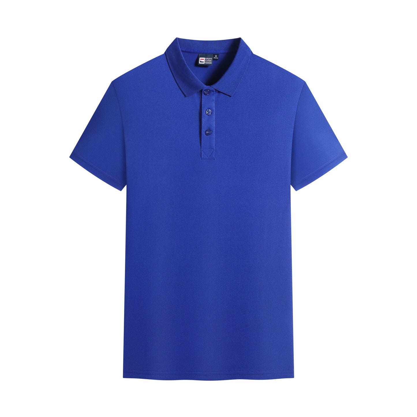 Unisex Short Sleeve Polo Shirt – Cotton Blend, Three Button Closure, Regular Fit