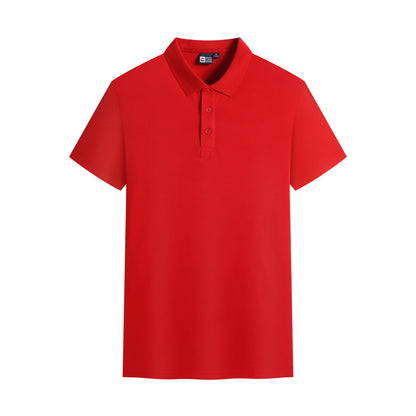 Unisex Short Sleeve Polo Shirt – Cotton Blend, Three Button Closure, Regular Fit