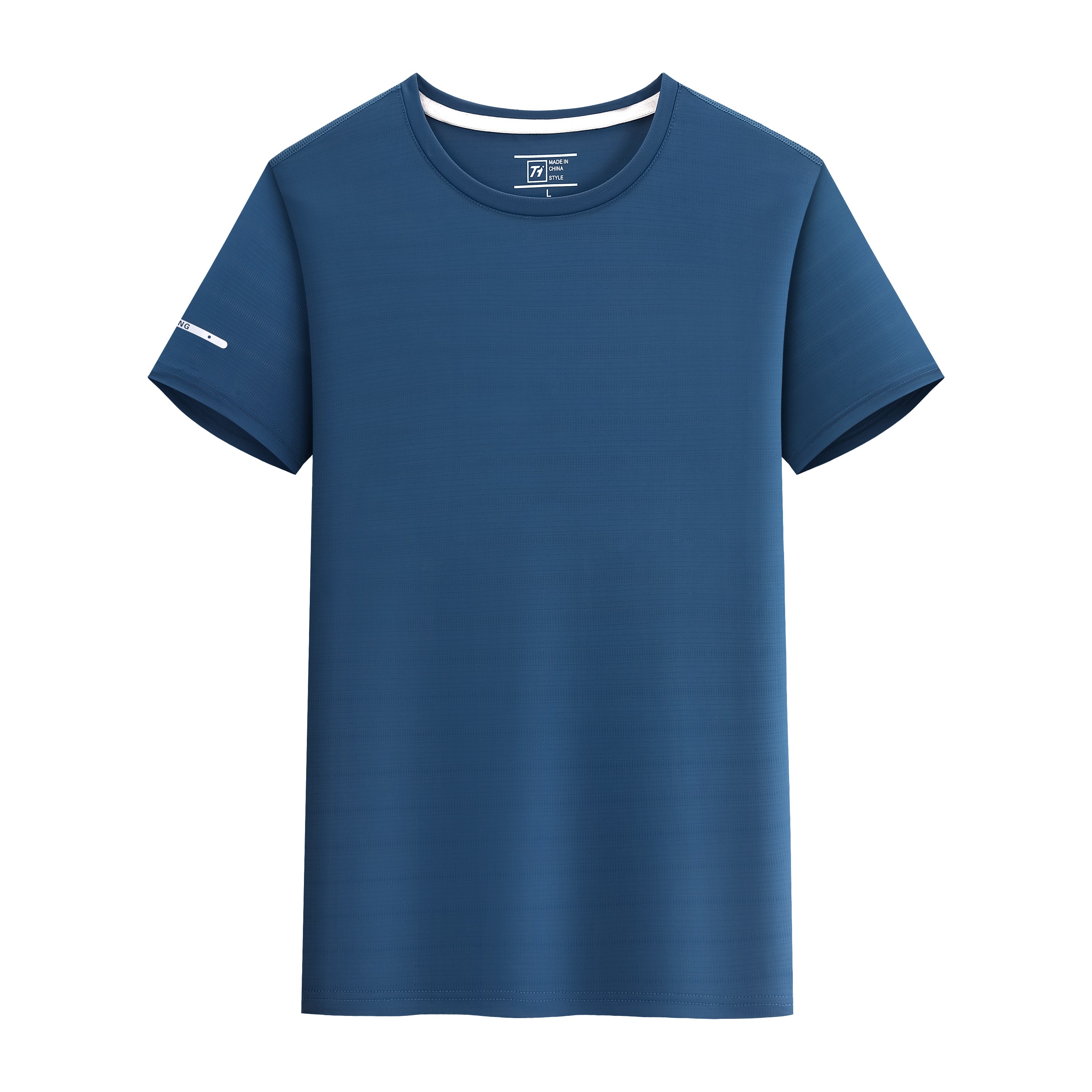 Nylon-Spandex Crew Neck T-shirt