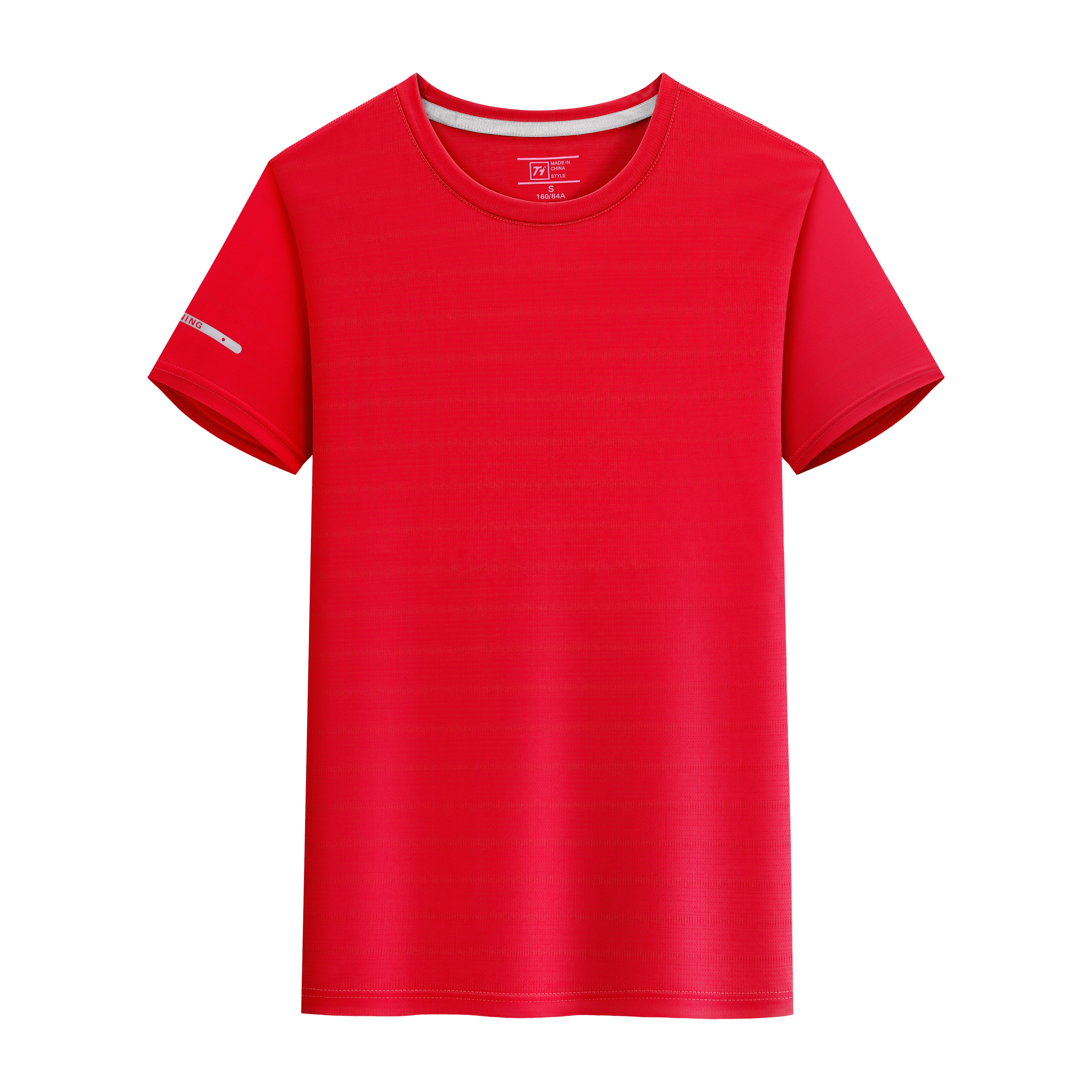 Nylon-Spandex Crew Neck T-shirt