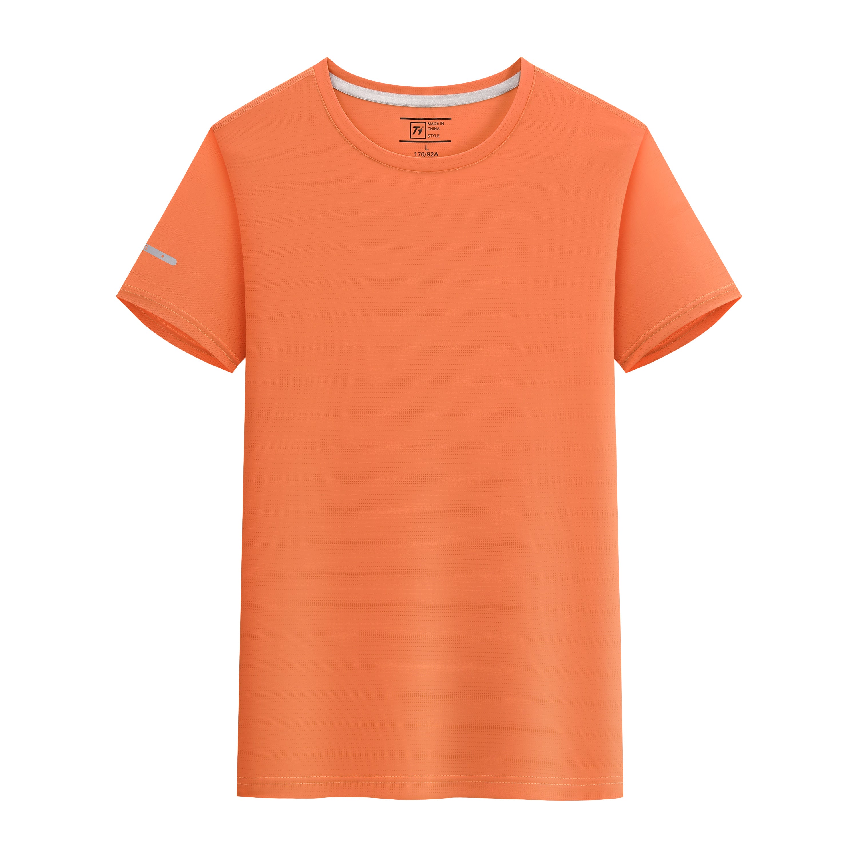Nylon-Spandex Crew Neck T-shirt