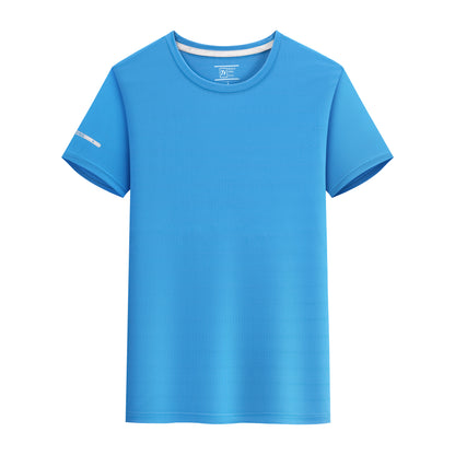 Nylon-Spandex Crew Neck T-shirt